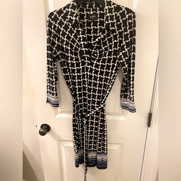 Laundry brand Dress - black/white - Picture 1 of 3